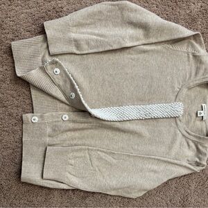 Banana Republic Light Tan Cardigan Sweater
